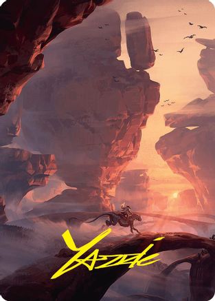 Mountain Art Card (24/54) (Gold-Stamped Signature) [Foundations Art Series]-1