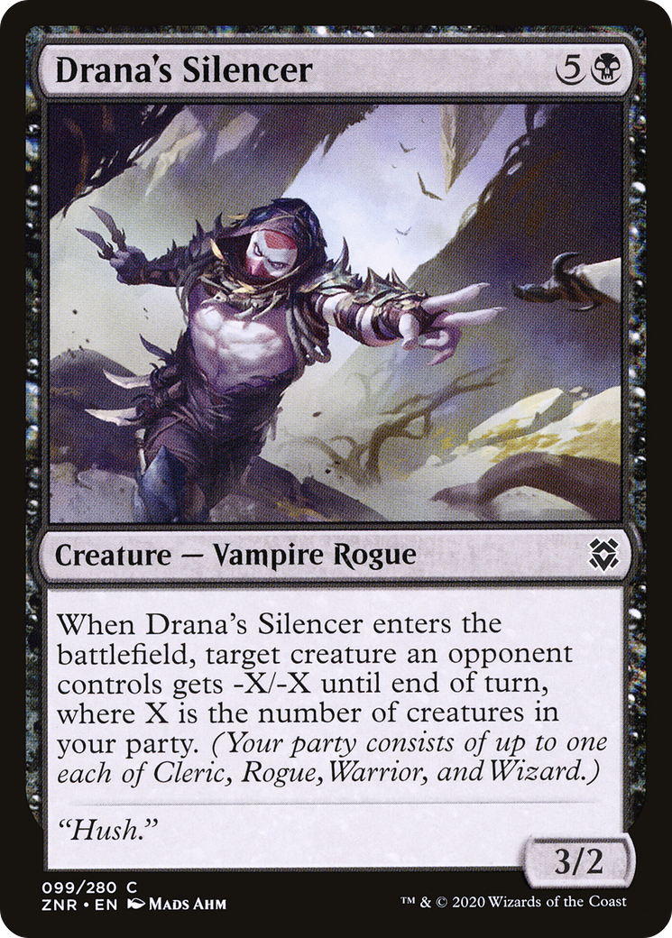 Drana's Silencer [Zendikar Rising]-1