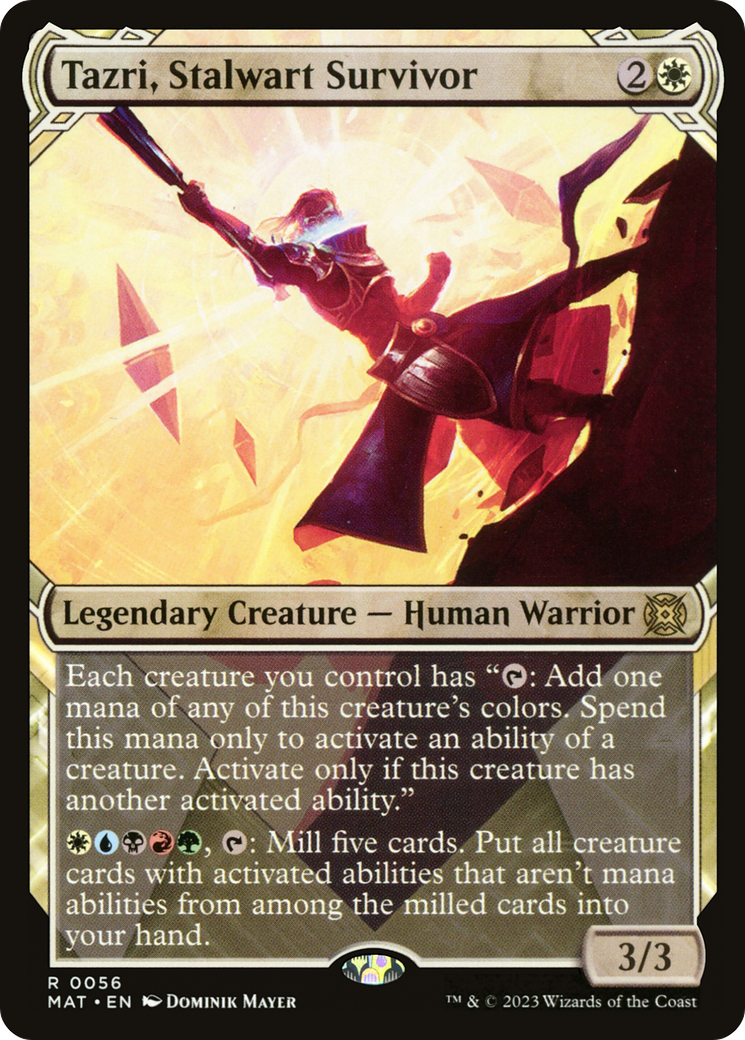 Tazri, Stalwart Survivor (Showcase) [March of the Machine: The Aftermath]-1