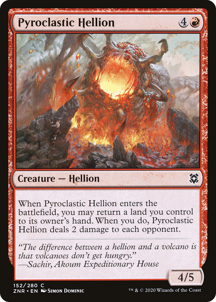 Pyroclastic Hellion [Zendikar Rising]-1