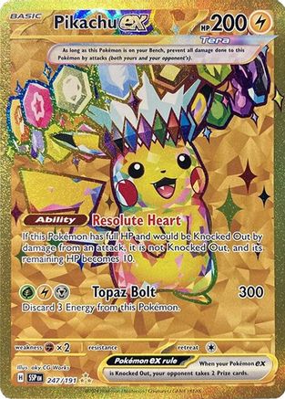 Pikachu ex (247/191) [Scarlet & Violet: Surging Sparks]-1