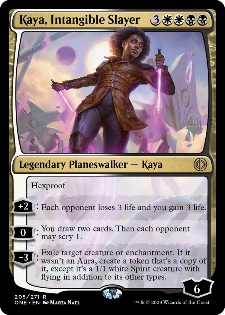 Kaya, Intangible Slayer (Promo Pack) [Phyrexia: All Will Be One Promos]-1