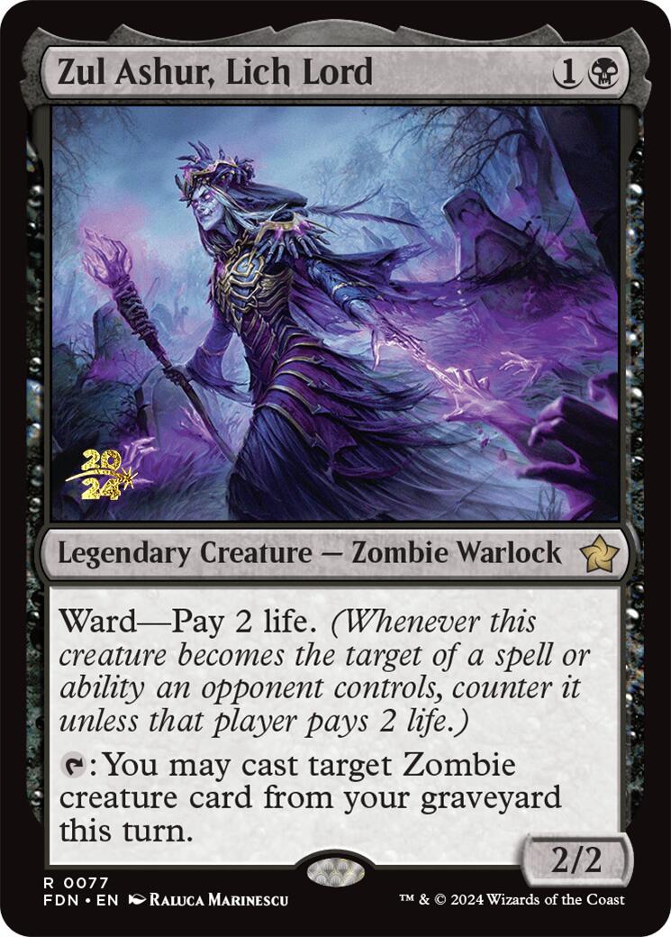 Zul Ashur, Lich Lord [Foundations Prerelease Promos]-1