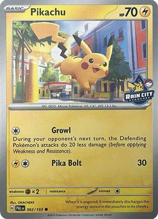 Pikachu (062/193) (Rain City Showcase) [Miscellaneous Cards]-1