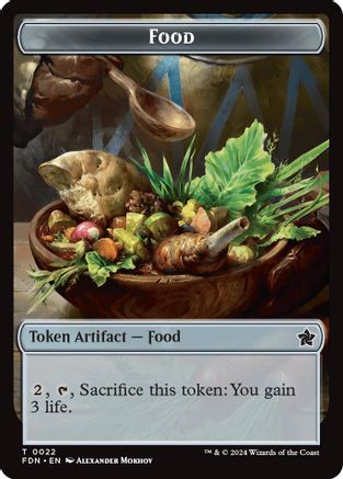 Food // Treasure Double-Sided Token [Foundations Tokens]-3
