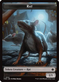Rat (0014) // Zombie Double-Sided Token [Foundations Tokens]-3