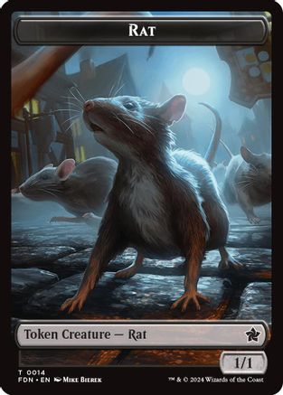 Rat (0014) // Zombie Double-Sided Token [Foundations Tokens]-3