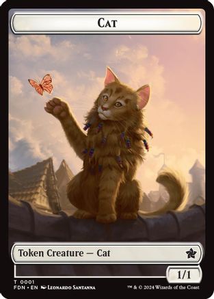 Cat (0001) // Cat (0002) Doubled-Sided Token [Foundations Tokens]-3