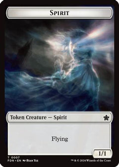 Spirit // Cat (0001) Doubled-Sided Token [Foundations Tokens]-3