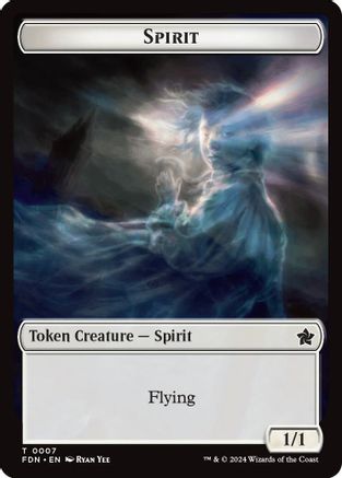 Spirit // Cat (0001) Doubled-Sided Token [Foundations Tokens]-3