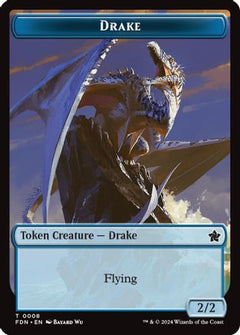 Drake // Goblin Doubled-Sided Token [Foundations Tokens]-3