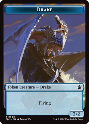 Drake // Goblin Doubled-Sided Token [Foundations Tokens]-3