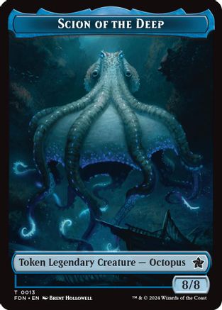 Scion of the Deep // Koma's Coil Doubled-Sided Token [Foundations Tokens]-3