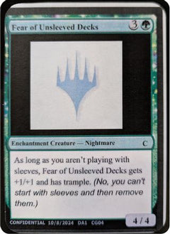 Fear of Unsleeved Decks [Unknown Event]-1