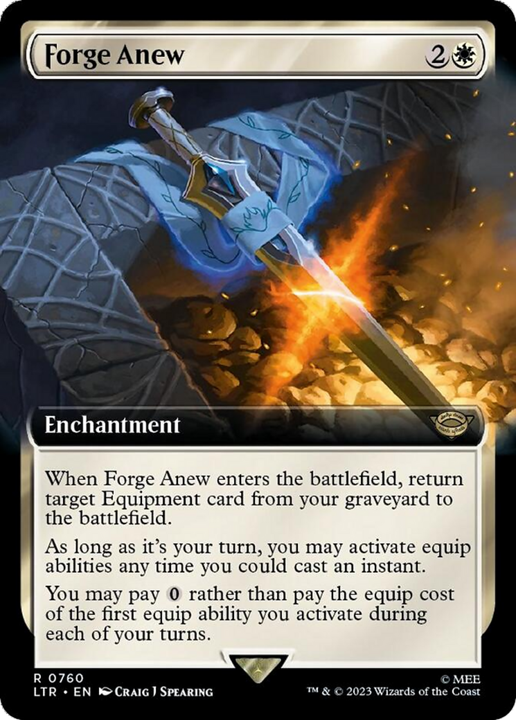 Forge Anew (Extended Art) (Surge Foil) [The Lord of the Rings: Tales of Middle-Earth]-1