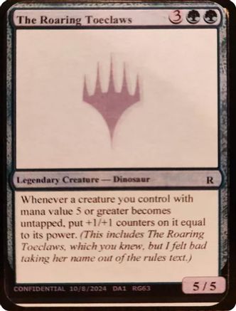 The Roaring Toeclaws [Unknown Event]-1