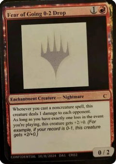 Fear of Going 0-2 Drop [Unknown Event]-1