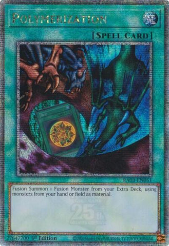 Polymerization (Alternate Art) (Quarter Century Secret Rare) [RA03-EN051] Quarter Century Secret Rare