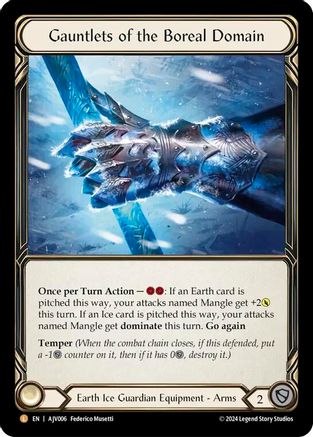Gauntlets of the Boreal Domain [AJV006] (Armory Deck: Jarl Vetreidi)  Rainbow Foil-1
