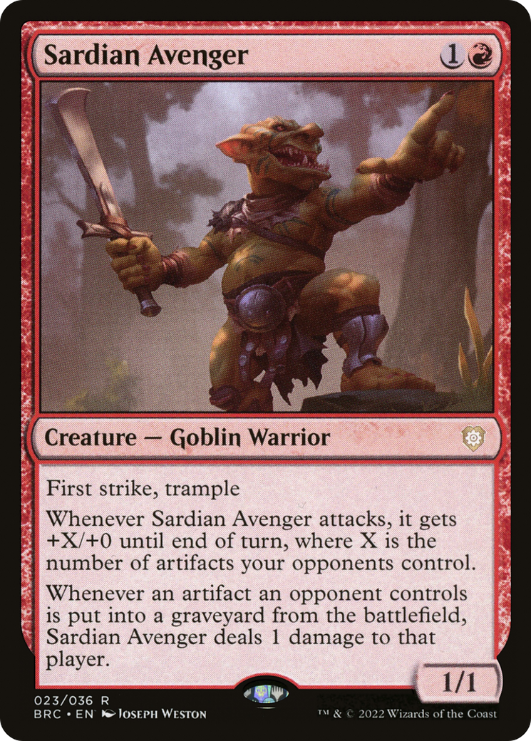 Sardian Avenger [The Brothers' War Commander]-1