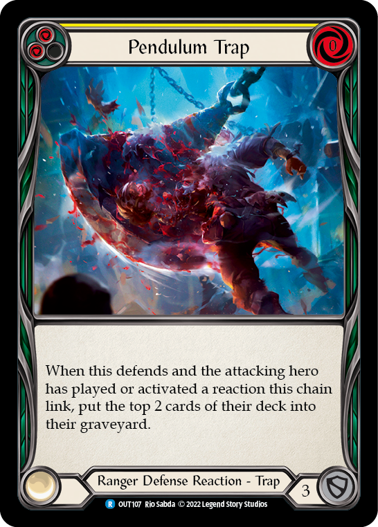 Pendulum Trap (Yellow) [OUT107] (Outsiders)  Rainbow Foil-1