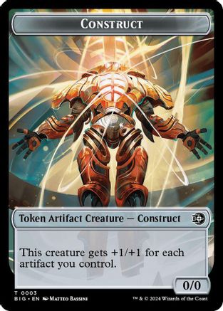 Construct Token // Plot Token Double-Sided Token [Outlaws of Thunder Junction: The Big Score Tokens]-3