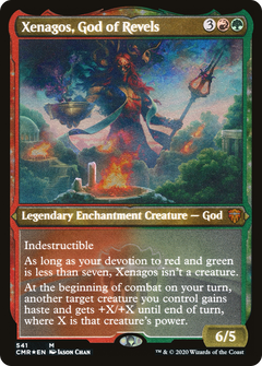 Xenagos, God of Revels (Foil Etched) (CMR-541) - Commander Legends: (enchantment) Foil-1