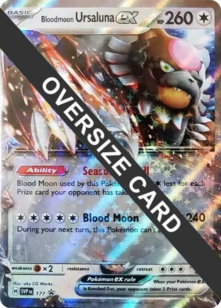 Bloodmoon Ursaluna ex (177) (Jumbo Card) [Scarlet & Violet: Black Star Promos]-1