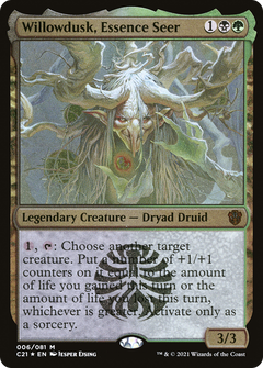 Willowdusk, Essence Seer (Display Commander) - Thick Stock (C21-006) - Commander 2021 Display Commanders Foil-1