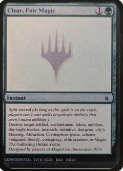 Clear, Fair Magic [Mystery Booster 2 Playtest Cards]-1