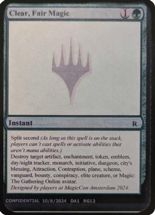 Clear, Fair Magic [Mystery Booster 2 Playtest Cards]-1