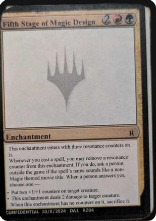 Fifth Stage of Magic Design [Mystery Booster 2 Playtest Cards]-1