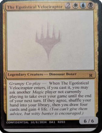 The Egotistical Velociraptor [Mystery Booster 2 Playtest Cards]-1