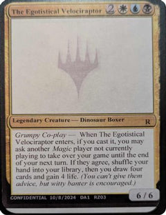 The Egotistical Velociraptor [Mystery Booster 2 Playtest Cards]-1