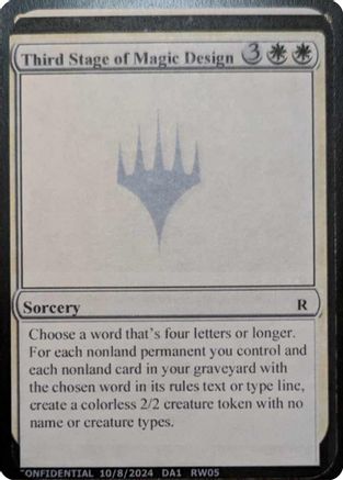 Third Stage of Magic Design [Mystery Booster 2 Playtest Cards]-1
