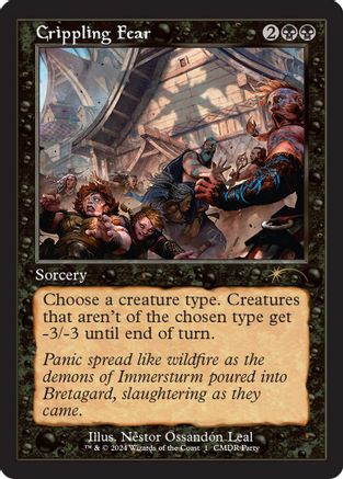 Crippling Fear (Retro Frame) [Wizards Play Network 2024]-1