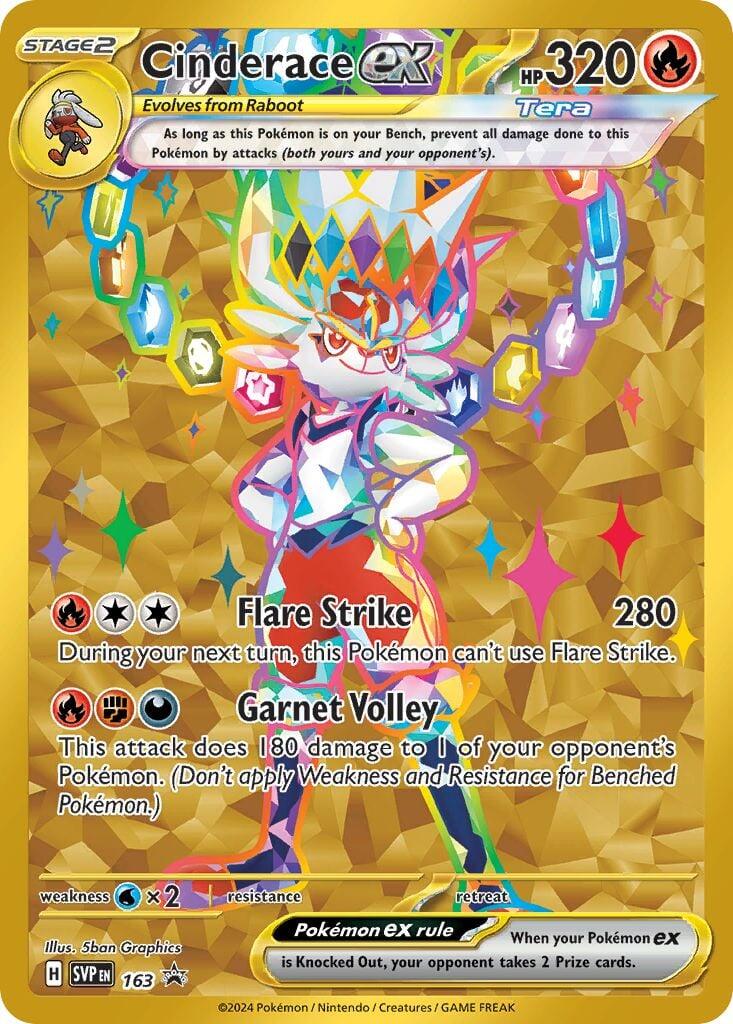 Cinderace ex (163) [Scarlet & Violet: Black Star Promos]-1