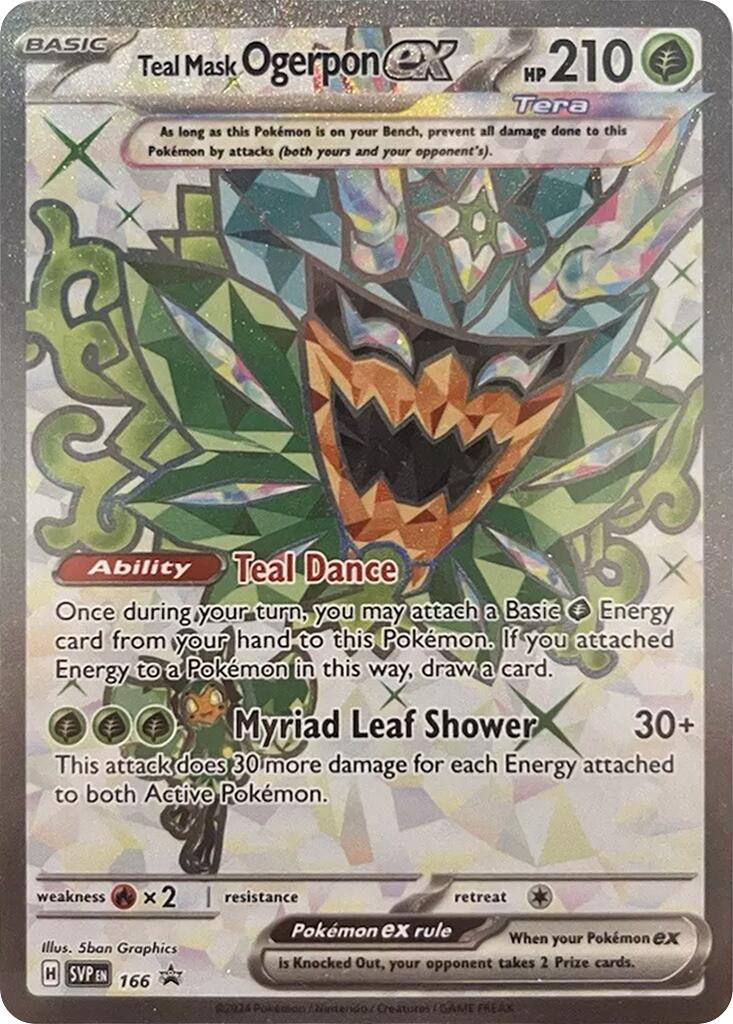 Teal Mask Ogerpon ex (166) [Scarlet & Violet: Black Star Promos]-1