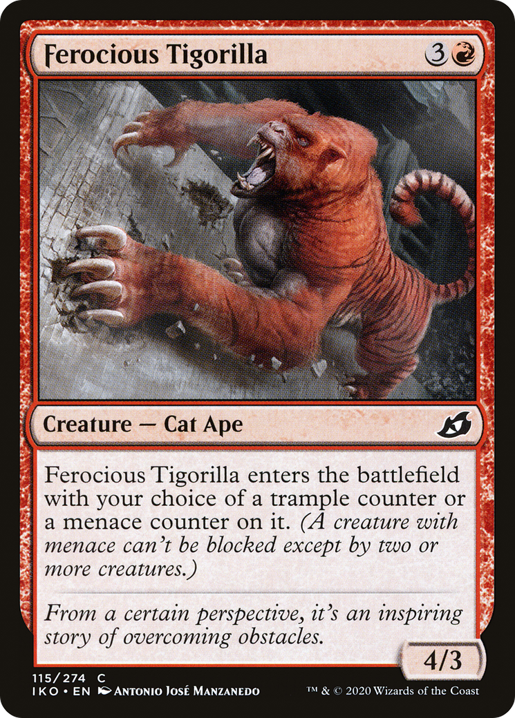 Ferocious Tigorilla [Ikoria: Lair of Behemoths]-1