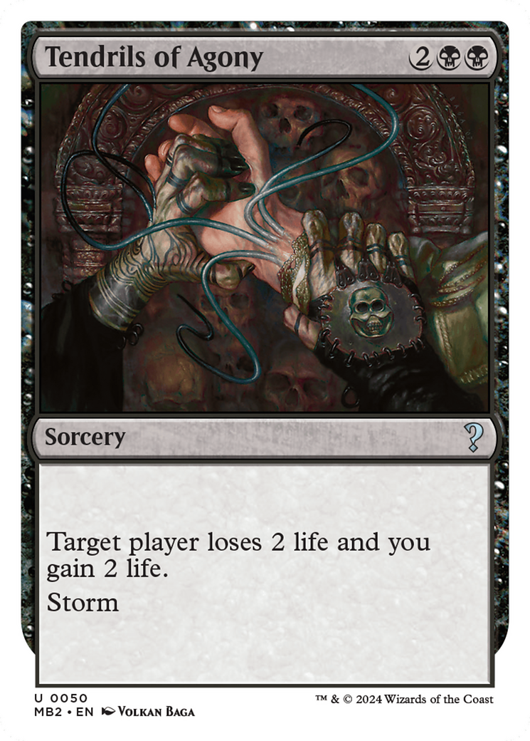Tendrils of Agony (White Border) [Mystery Booster 2]-1