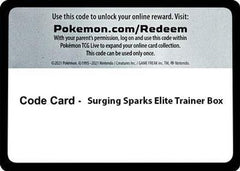 Code Card - Surging Spark Elite Trainer Box  SV08 Surging Sparks - Code Card-1