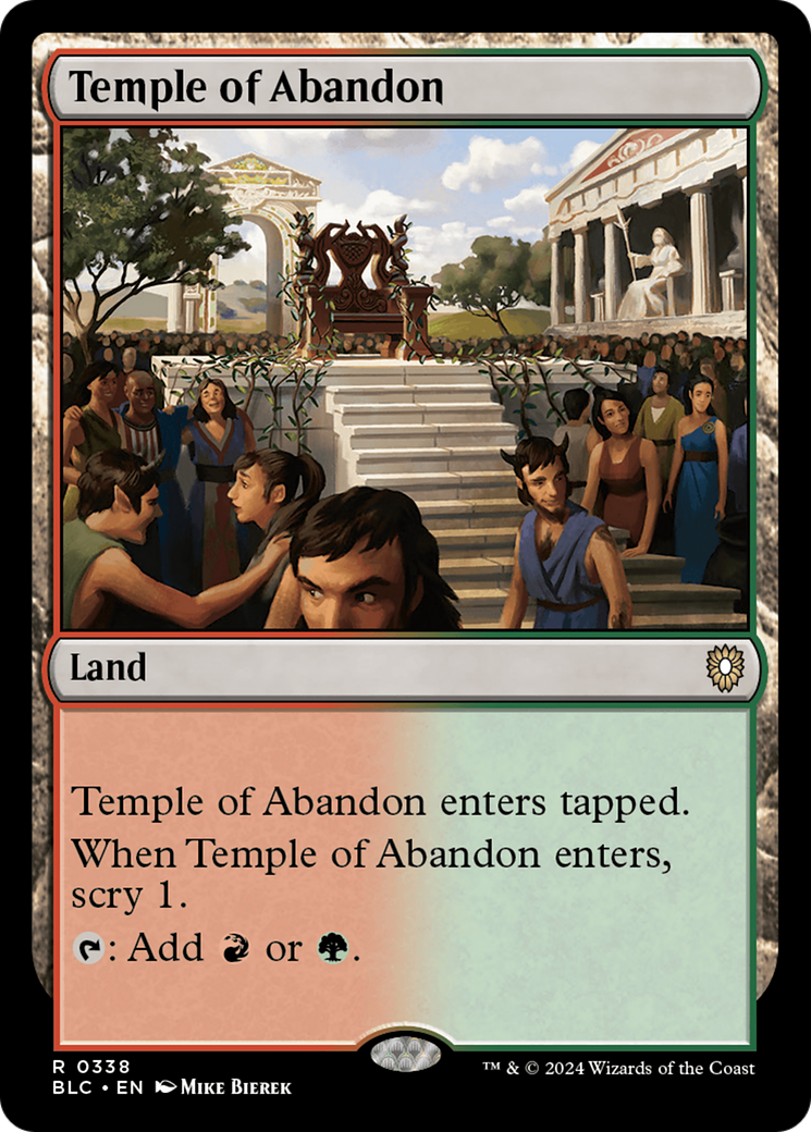 Temple of Abandon [Bloomburrow Commander]-1