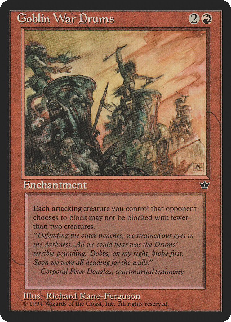 Goblin War Drums (Richard Kane Ferguson) [Fallen Empires]-1