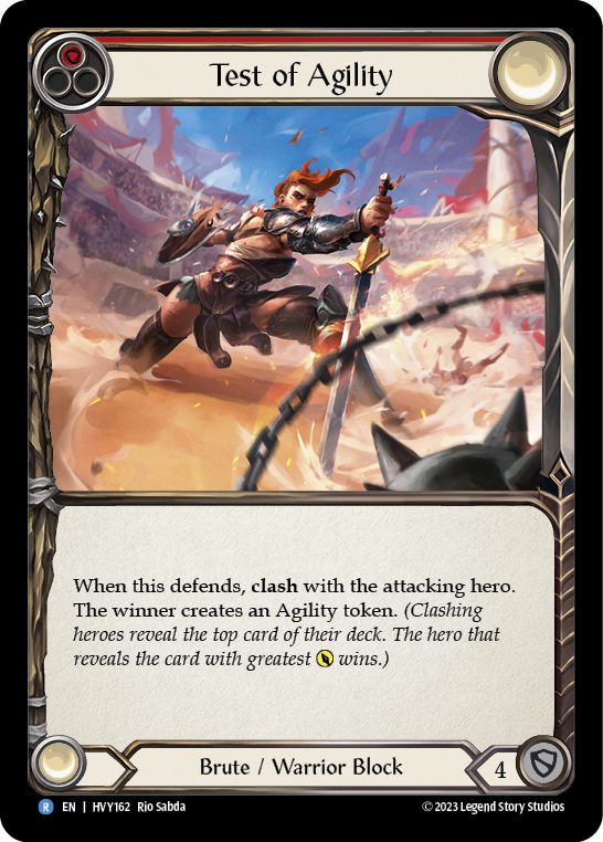 Test of Agility [HVY162] (Heavy Hitters)  Rainbow Foil-1