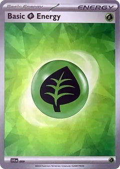 Basic Grass Energy (009) (Cracked Ice Holo) [Scarlet & Violet: Stellar Crown]-1