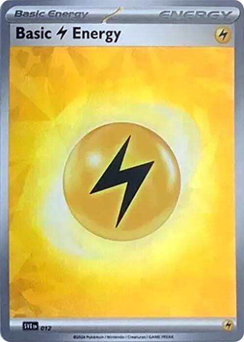 Basic Lightning Energy (012) (Cracked Ice Holo) [Scarlet & Violet: Stellar Crown]-1