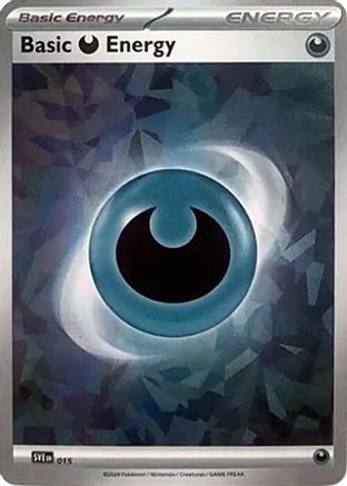 Basic Darkness Energy (015) (Cracked Ice Holo) [Scarlet & Violet: Stellar Crown]-1