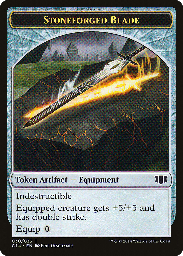 Stoneforged Blade // Germ Double-Sided Token [Commander 2014 Tokens]-3
