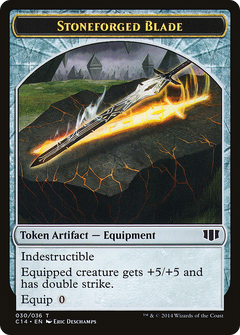 Stoneforged Blade // Germ Double-Sided Token [Commander 2014 Tokens]-3