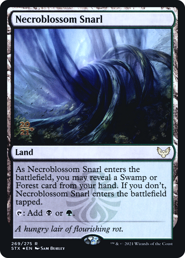 Necroblossom Snarl [Strixhaven: School of Mages Prerelease Promos]-1